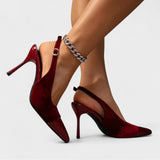 Solveig | Bársony stiletto
