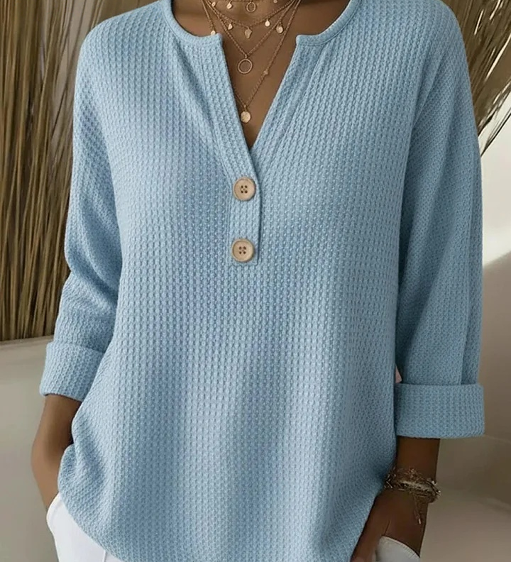 Lucinda™ | Henley Gombos Felső