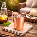 Gizella Budapest 350 ml Bordázott Réz Pohár