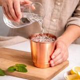 Gizella Budapest 350 ml Bordázott Réz Pohár
