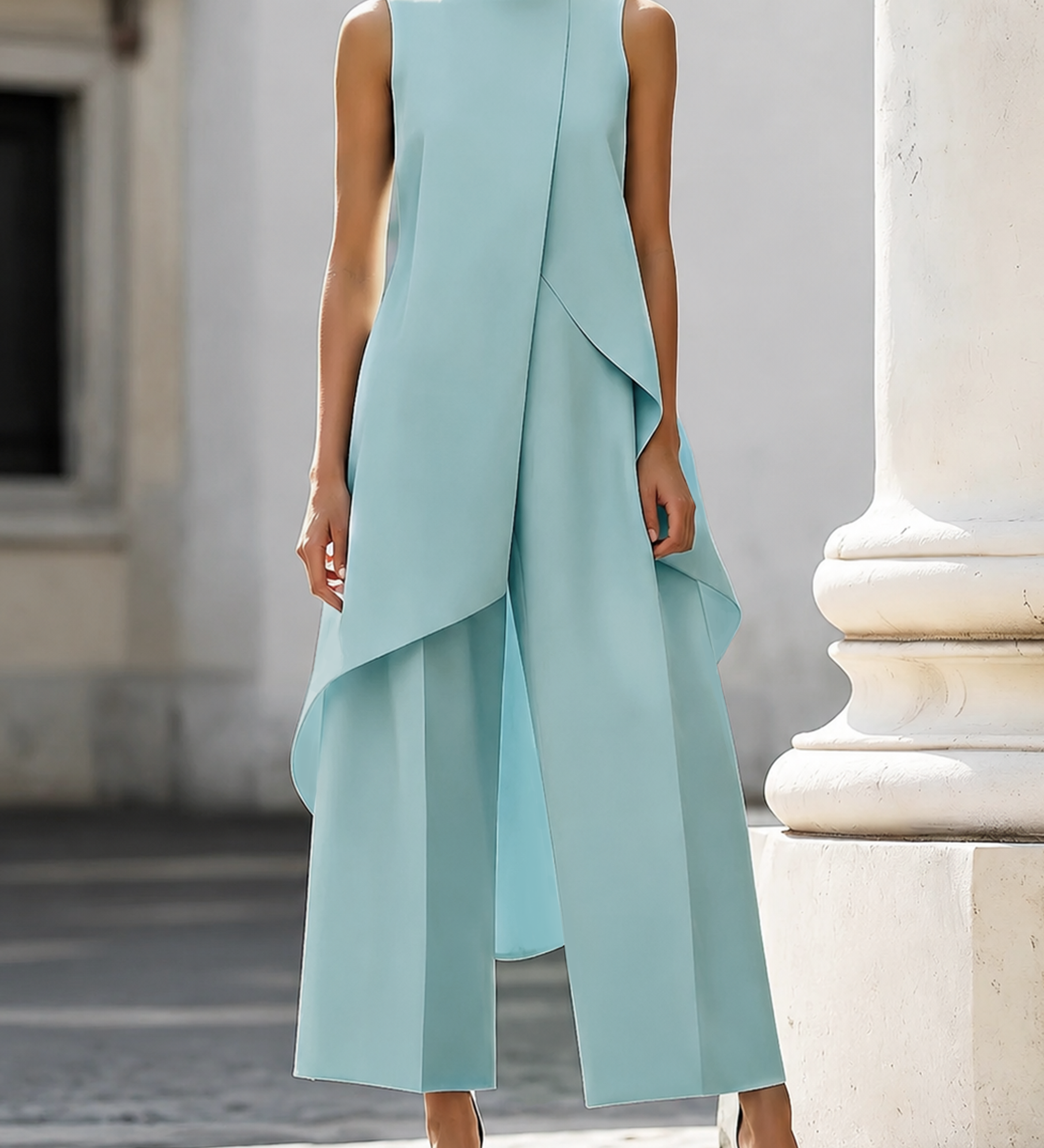 Catarina - Egyrészes ruha elegáns eséssel