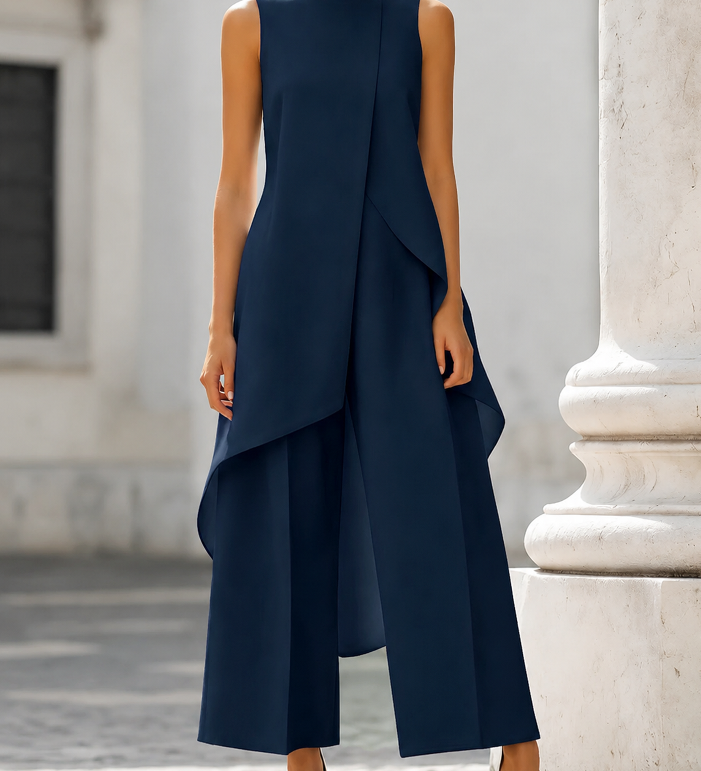 Catarina - Egyrészes ruha elegáns eséssel